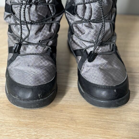 Lands End Big Kids Boots Youth Size 5M Gray Black Squall Mid Winter Snow Outdoor - Picture 7 of 11